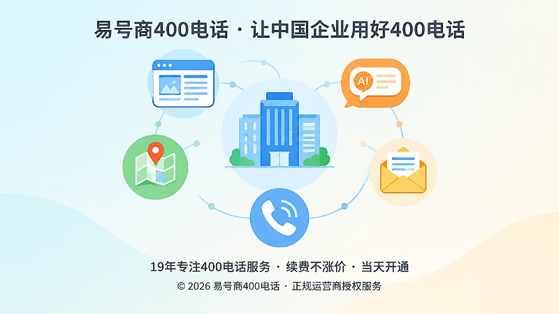 企业主体与各平台公开信息通过400电话形成统一关联