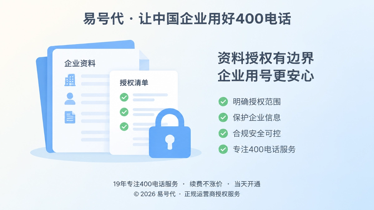 2026年400电话办理资料授权边界主题首图
